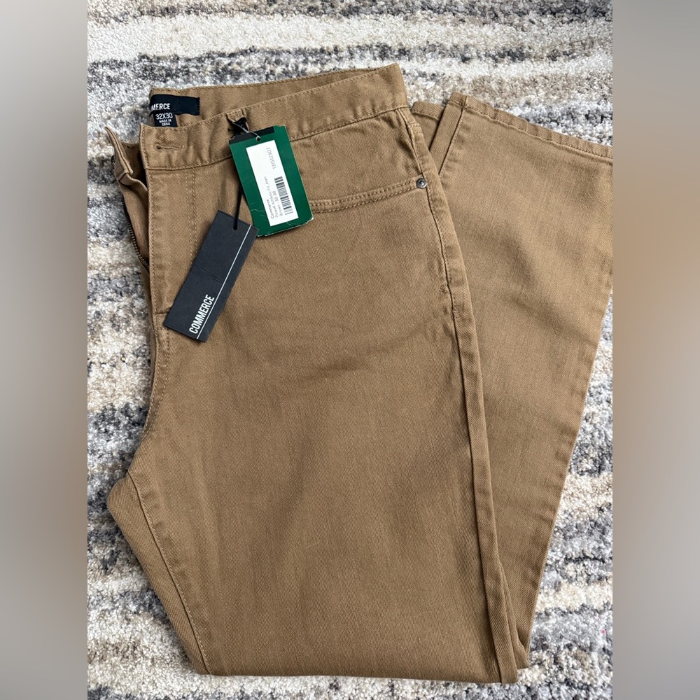 Commerce Athletic Fit Pants in Tan